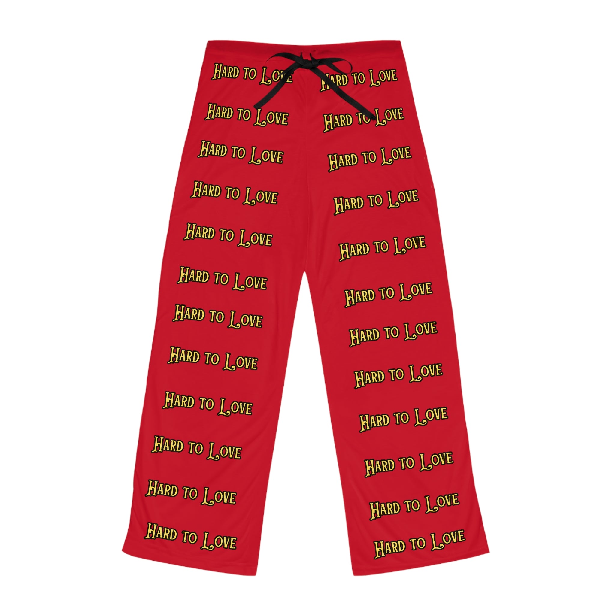 Women's Valentine's Pajama Pants - Hard To Love Logo - Mojo Brothers Band Style