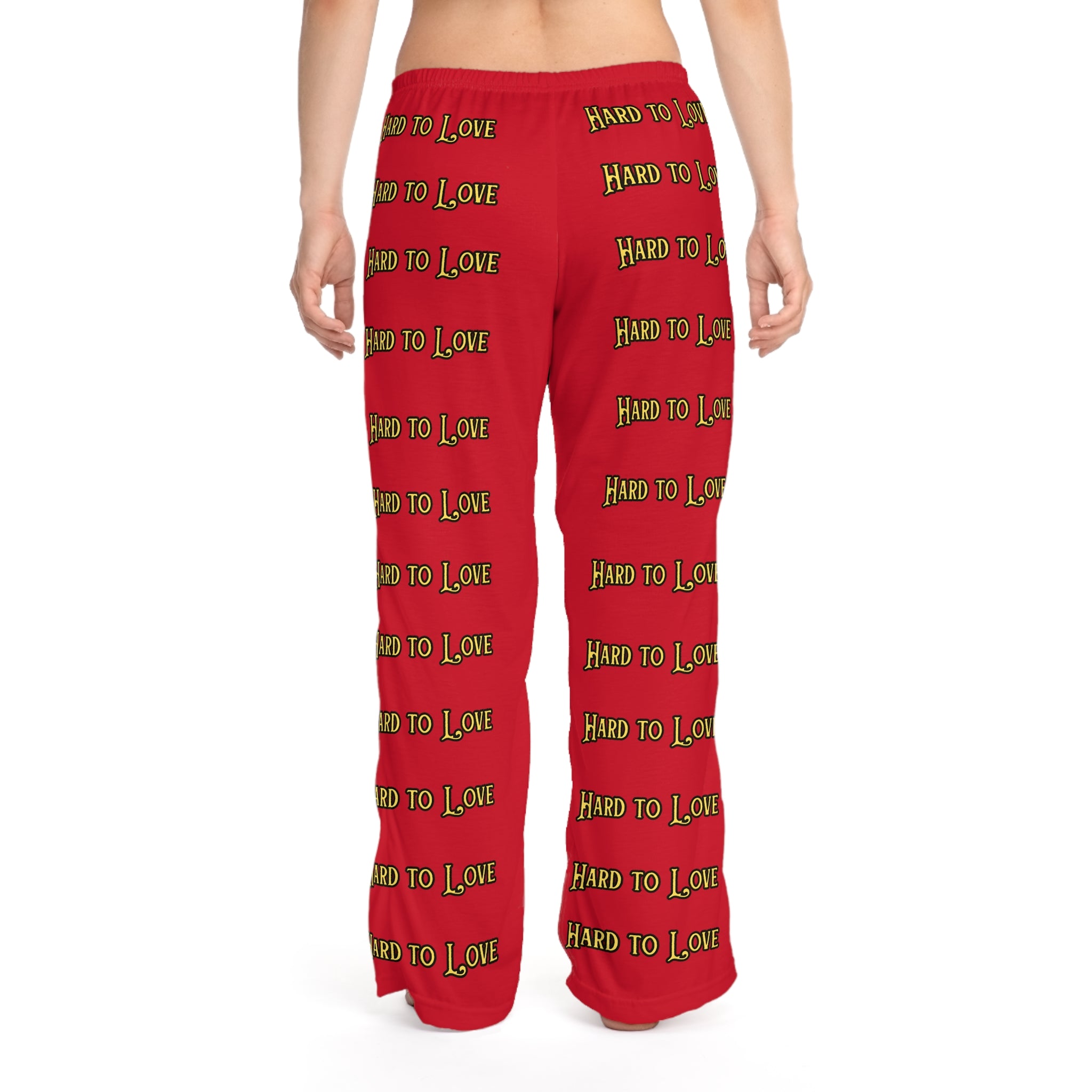 Women's Valentine's Pajama Pants - Hard To Love Logo - Mojo Brothers Band Style