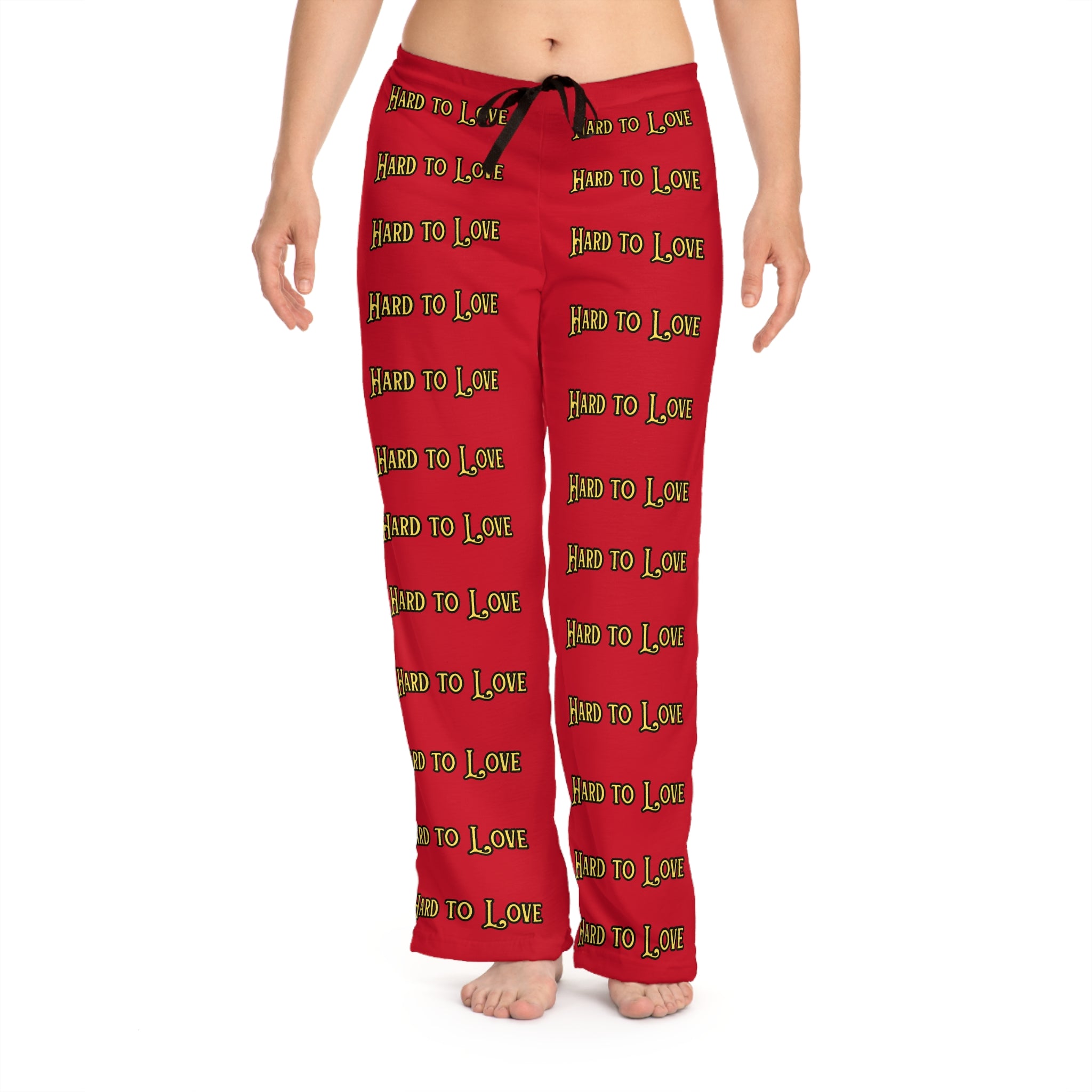 Women's Valentine's Pajama Pants - Hard To Love Logo - Mojo Brothers Band Style